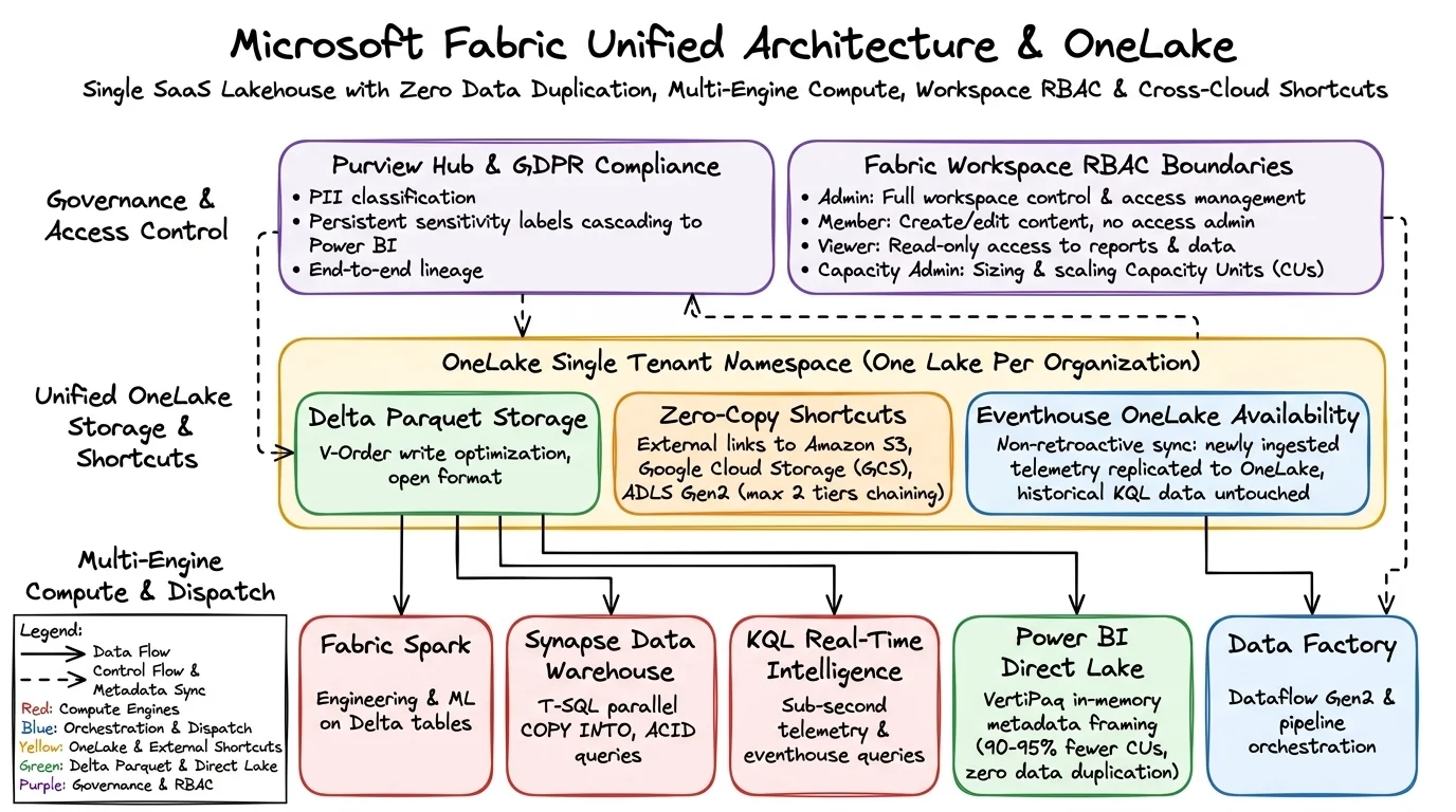 Microsoft Fabric Unified Architecture & OneLake